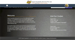 Desktop Screenshot of guptahospitality.com